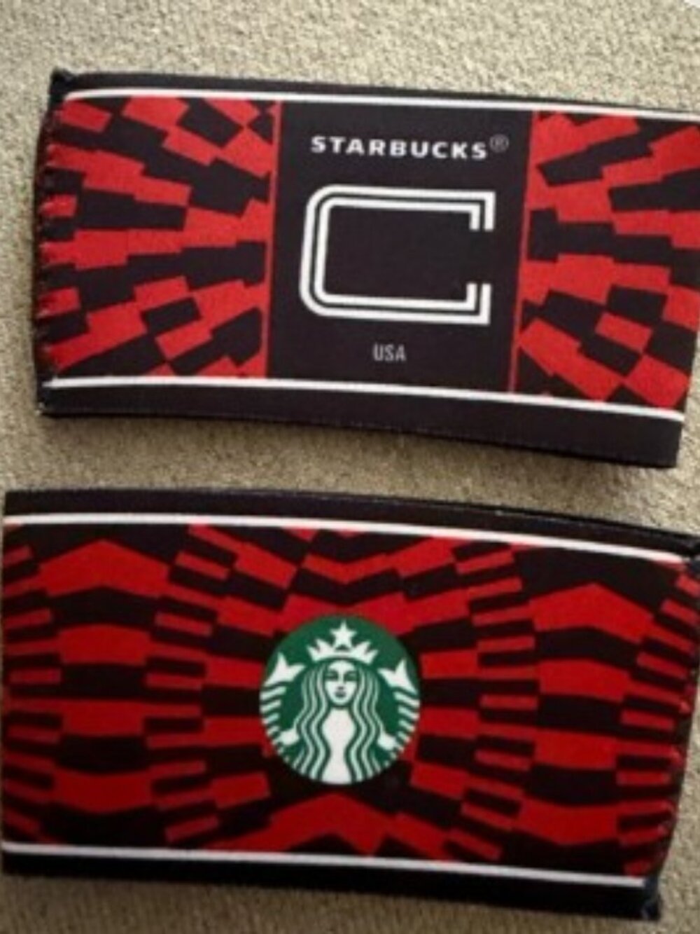 Starbucks FIFA World Cup USA Captain Cup Sleeves, Set of 2